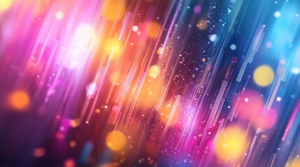 Poster - Futuristic abstract background with blurred motion and soft lights creating a vibrant and dynamic atmosphere