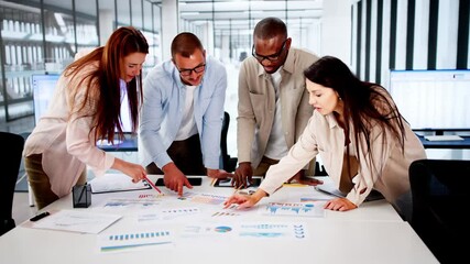 Canvas Print - Corporate Business Meeting In Conference Room