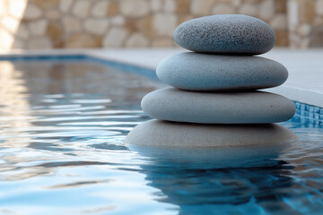 Wall Mural - Spa Rocks And Water Background