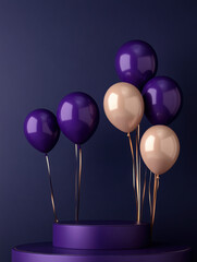 Poster - Balloons & Podium.