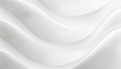 Poster - Abstract white wave background. White wave abstract or rippled water texture background. White silver geometric universal background for business presentation. smooth white background