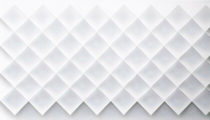 Poster - Abstract. Embossed geometric square white background, light and shadow.Abstract white grey paper square background. Minimal white and gray 3d geometric square pattern design.