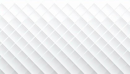 Poster - Abstract. Embossed geometric square white background, light and shadow.Abstract white grey paper square background. Minimal white and gray 3d geometric square pattern design.