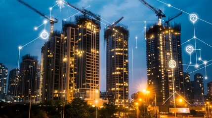 Poster - advanced iot sensor network delivering real time data analytics on construction progress for a high 