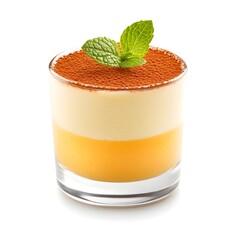 Wall Mural - Macro Shot of Luxurious Italian Dessert Zabaglione in Glass Container