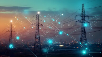 Poster - real time monitoring of high voltage power pole installation via iot technology ensuring grid reliab