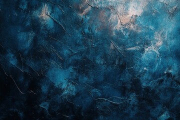 Wall Mural - Blue Abstract Texture Background, Moody and Atmospheric Design with Deep Shades
