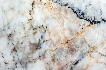 Poster - A detailed view of a speckled and mottled polished marble surface, Speckled and mottled appearance on polished marble surface