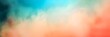 © Pascal - Blurred abstract grainy color gradient background blue teal red beige orange noise texture poster banner