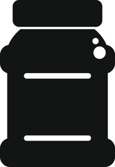 Poster - Simple vector icon representing a jar, ideal for websites and mobile applications related to food and conservation