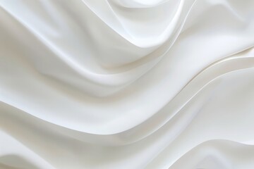 Poster - Detailed view showing the texture and color variations of a white fabric up close, Subtle gradients of white blending seamlessly into each other