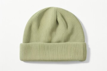 Blank Beige beanie mockup