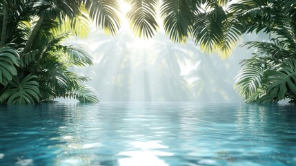 Wall Mural - Tranquil Tropical Lagoon