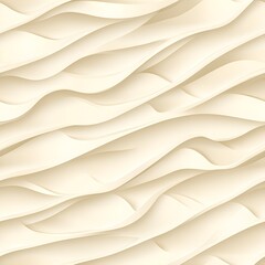 Wall Mural - Vector geometric diagonal fabric waves seamless texture. Cream colour background.