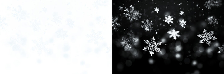 Wall Mural - png snowflakes winter abstract backgrounds