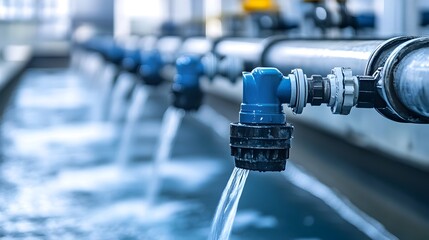 Poster - automated smart water distribution network leveraging iot technology featuring smart meters sensors 