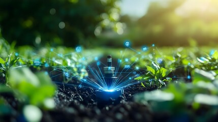 Poster - innovative smart irrigation system with iot technology including sensor monitoring and digital contr