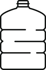Poster - simple illustration of big bottle for cooler containing water