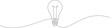 © ad_stock - Light bulb continuous one line drawing. Single line vector illustration with editable stroke.