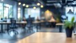 © Sea - Business office with blurred people casual wear, with blurred bokeh background