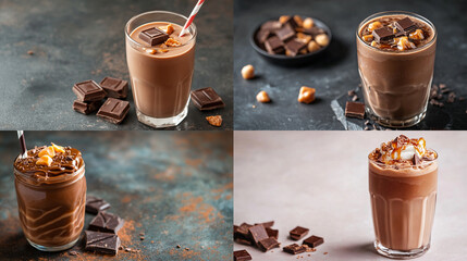 Canvas Print - chocolate with ice