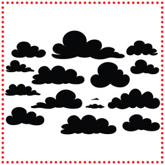 Cloud Vector Collection   Ideal for Weather, Sky, and Nature Designs