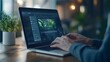 © milkyway - Laptop Displaying Digital Content Management System Interface for Seamless Website Editing