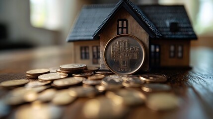 Poster - Investing in a home requires careful financial planning including obtaining a mortgage loan and managing credit as it signifies a significant business investment of money into a house : Generative AI