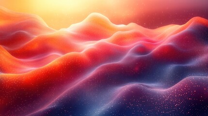 Poster - Abstract Landscape with Vibrant Colors