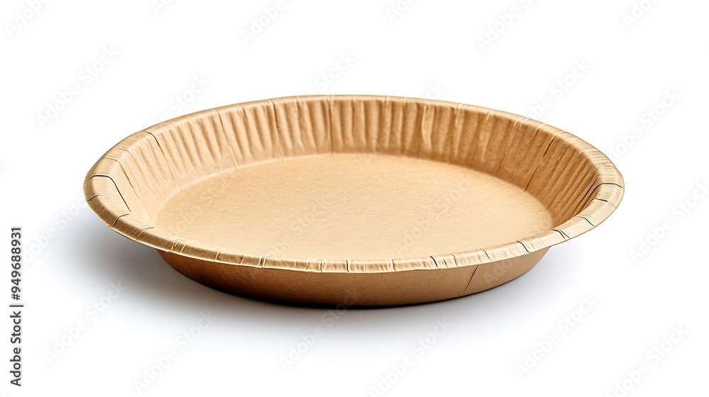 Generic disposable paper plate is product made from recycled bagasse ...