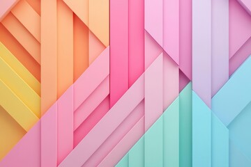 Digital portfolio flat design top view showcase 3D render Triadic Color Scheme