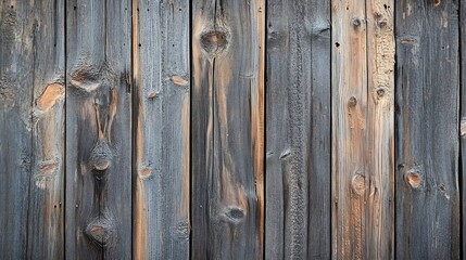 Leinwandbilder - Weathered wooden wall texture for background : Generative AI