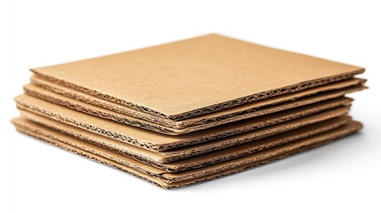 Aufkleber - Placard cardboard isolated on white background : Generative AI