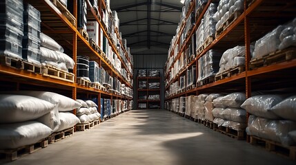 Poster - Warehouse for storage of various goods and equipment : Generative AI