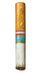 Poster - PNG Burning cigarette with ash falling.