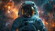 © TranNgoc - An astronaut lost in the endless blackness of space, with no stars or planets in sight, the scene filled with a profound sense of isolation and silence, ultra-HD quality, sharp focus, deep shadows,