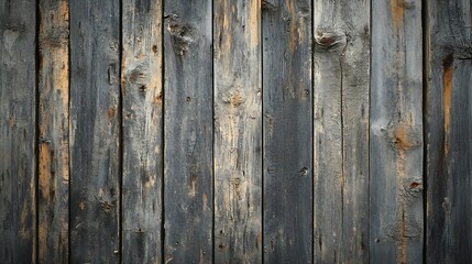 Leinwandbilder - Weathered wooden wall texture for background : Generative AI