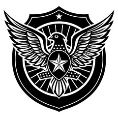 usa police logo with eagle