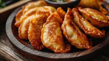 Fried dumplings filled with leeks : Generative AI