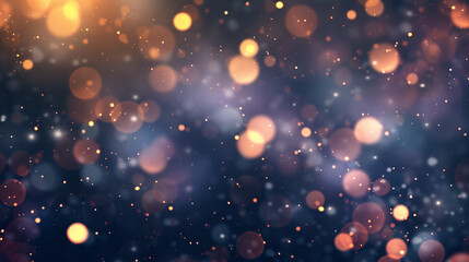 Aufkleber - Golden particles and shimmering bokeh lights dance across a dark backdrop, infusing your designs with a magical and celebratory vibe