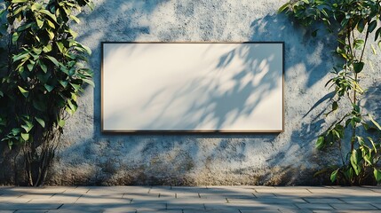 Poster - Blank Billboard Mockup on Street Wall : Generative AI