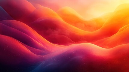 Poster - Abstract Landscape of Sunset Hues