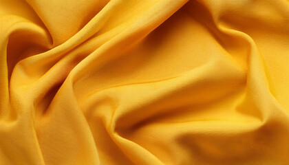 Poster - Yellow pure linen fabric background. ochre pure Natural linen texture, banner