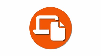 Poster - Dynamic copy icon animations ideal for enhancing digital design and interactive clipboard management interface .