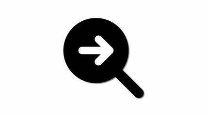 Poster - Search with arrow animation graphics perfect for integrating into digital applications focused on navigation