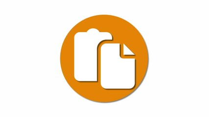 Poster - Dynamic copy icon animations ideal for enhancing digital design and interactive clipboard management interface .