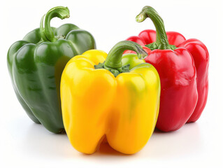 fresh sweet pepper isolated on white background