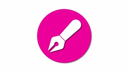 Poster - Pen animation icons designed for digital art platforms and creative tool enhancements .