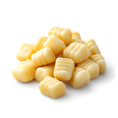 Potato Gnocchi isolated on white background