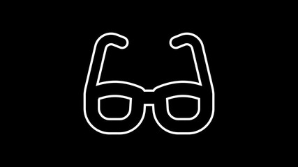 Poster - stylish sunglasses icons for enhancing digital fashion tools and user-friendly accessory interface designs